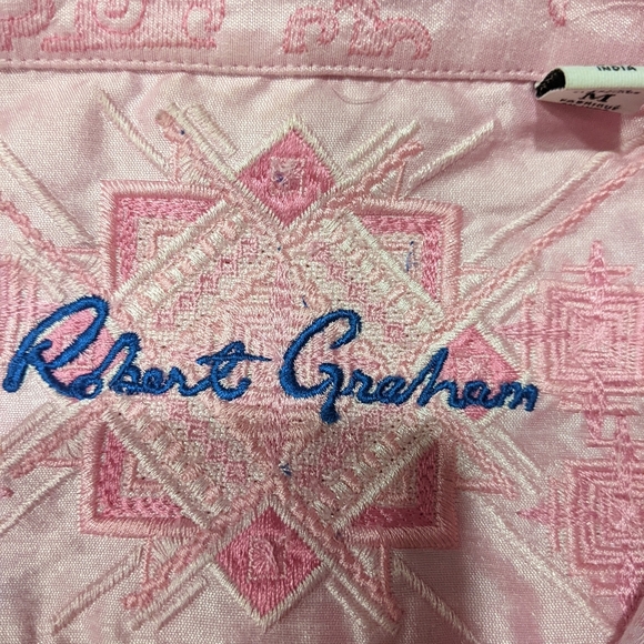 Robert Graham linen blend button up - Picture 4 of 8